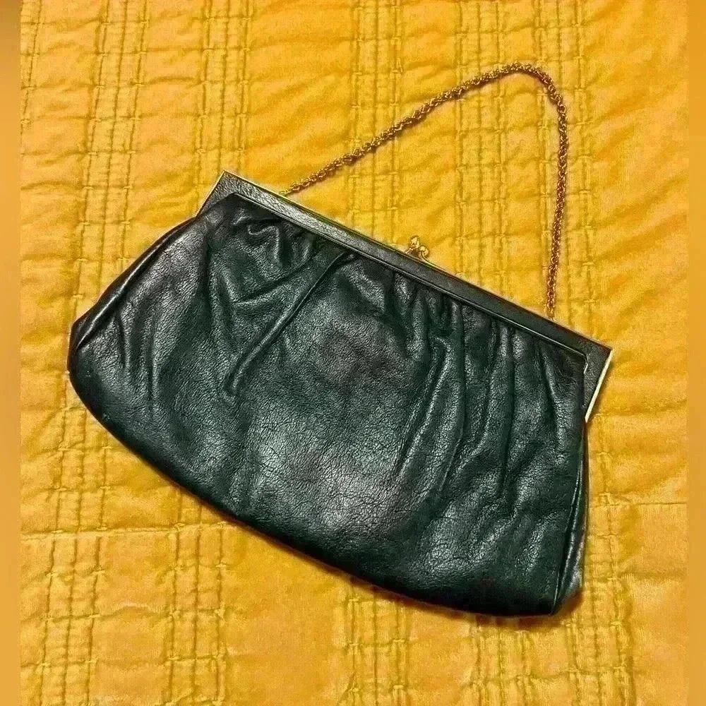 Vintage Etra Leather Clutch, Purse